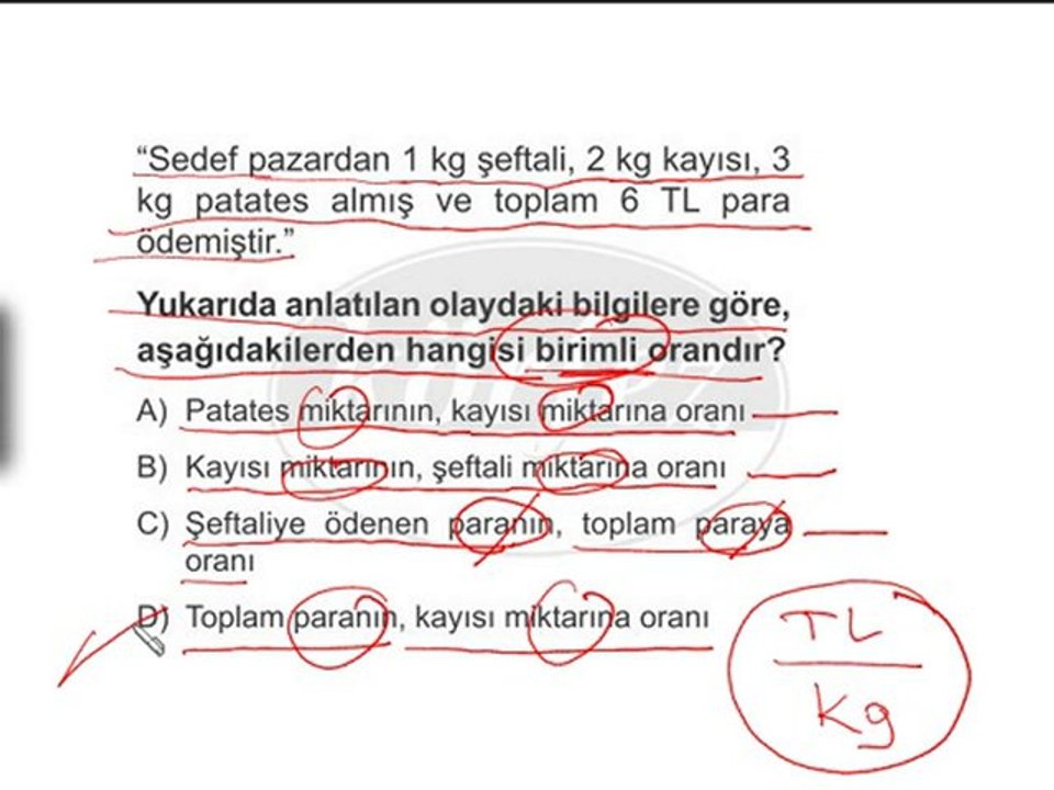 6.Sınıf Oran ve Orantı Çözümlü-1