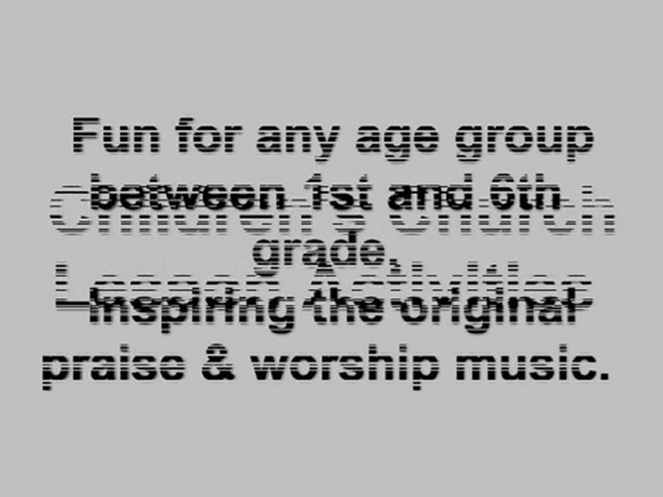 Children Church Bible Lesson Games