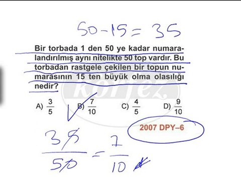 6.Sınıf Olasılık Çözümlü Örnekler-1