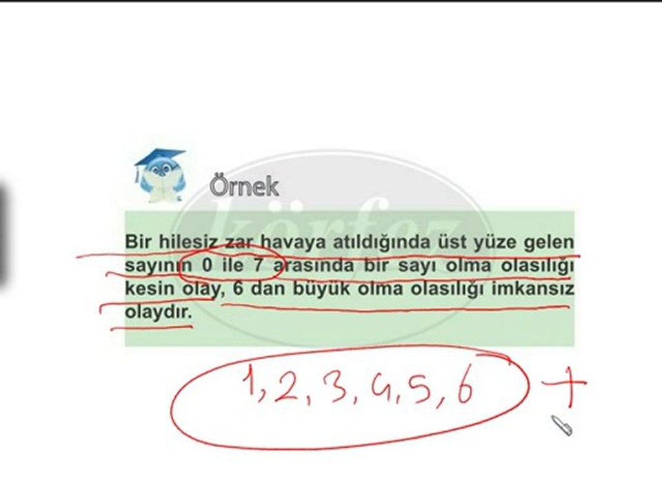 6.Sınıf Olay Çeşitleri-(olasılık)