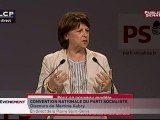 EVENEMENT,Discours de Martine Aubry