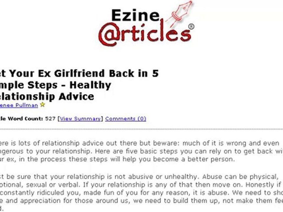 Get Your Ex Girlfriend Back, Enhance Relationship