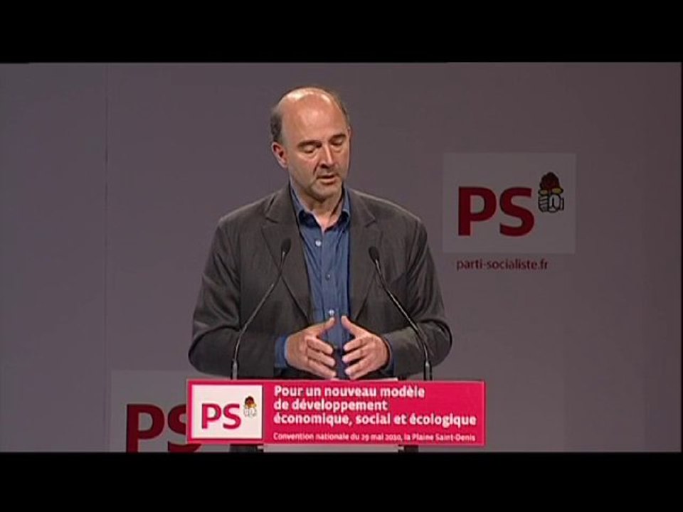 Discours d'intro de P. Moscovici à la convention nationale