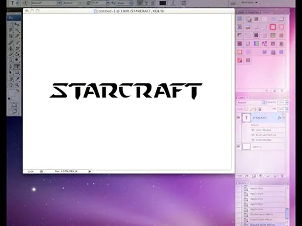 Tutoriel Photoshop textes