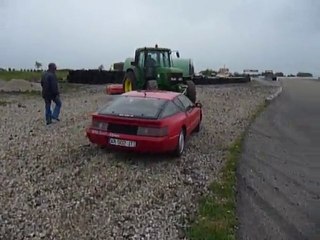 Sortie du bac à gravier...