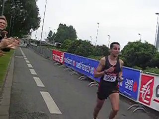 Angers TRAIL 8 km Arrivée du vainqueur