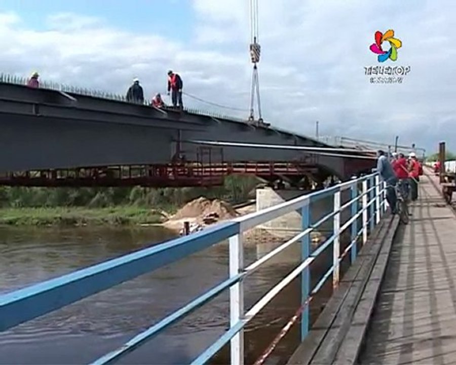 Budowa mostu w Małkini zbliża się ku końcowi Ostrów Mazowiecka 2010