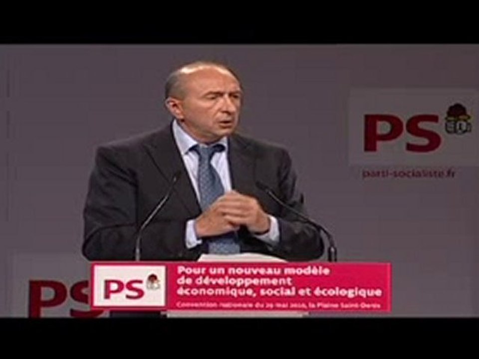 Discours de Gérard Collomb, Convention nationale du PS