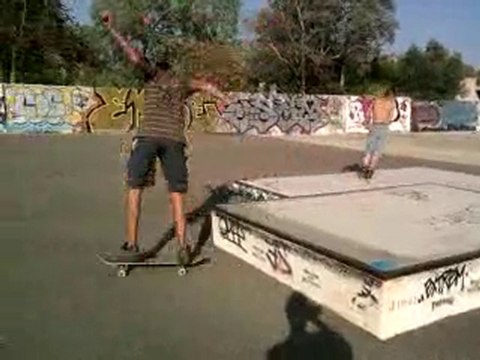 Ollie au skatepark de beziers