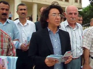 NUSAYBİN BELEDİYE BAŞKANI EL İLANI DAĞITI