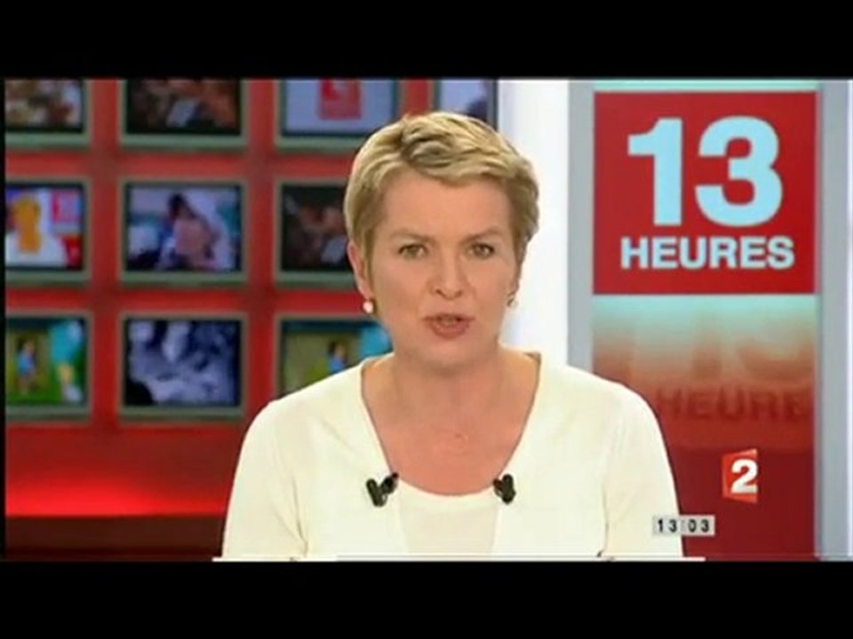 Assaut contre la flotte de la paix - JT13H (France2)