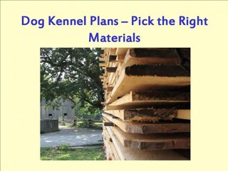 Dog Kennel Plans - Building a Pooch Palace