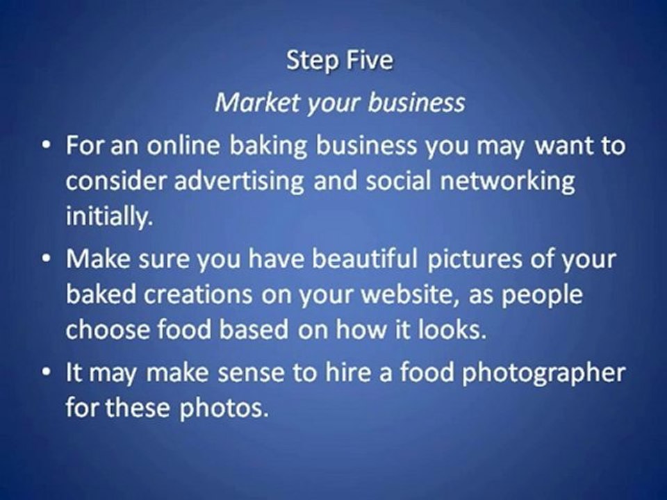 Work-At-Home Business-How to Start Your Own Online Baking Bi