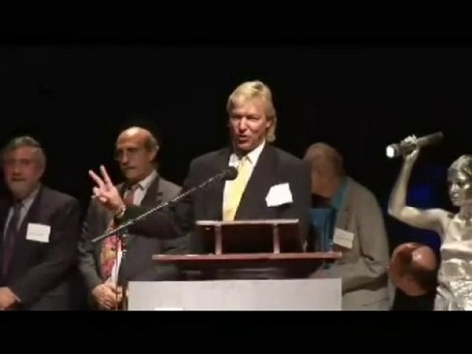 World Record Nobel Laureates Pull Sword From Sword Swallower