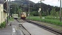Sonderlokzug 1099.007-5 - Einfahrt Bahnhof Annaberg-Reith