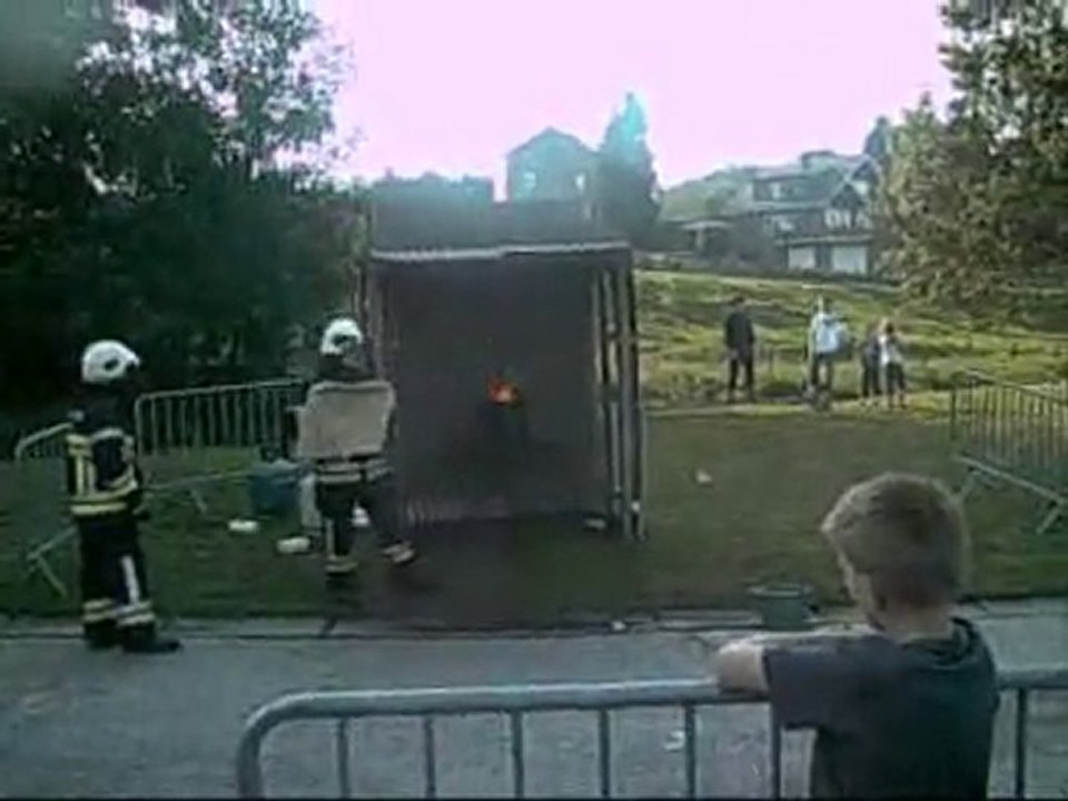 Exctinction feu de friteuse