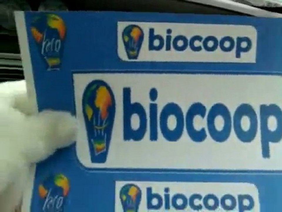 Street Marketing Biocoop : Teaser Opération Animaux-Bio