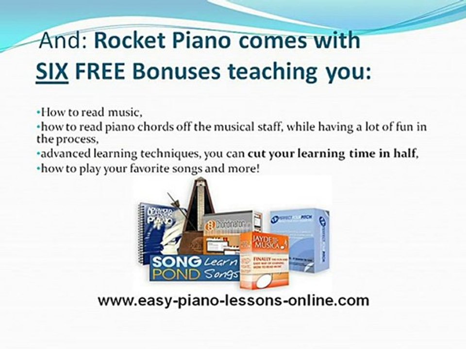 Easy Piano Lessons - learn piano online