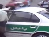Iran -- Police Brutally forces teenagers into cruiser's trun