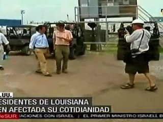 Habitantes de las costas de Louisiana preocupados por fracas