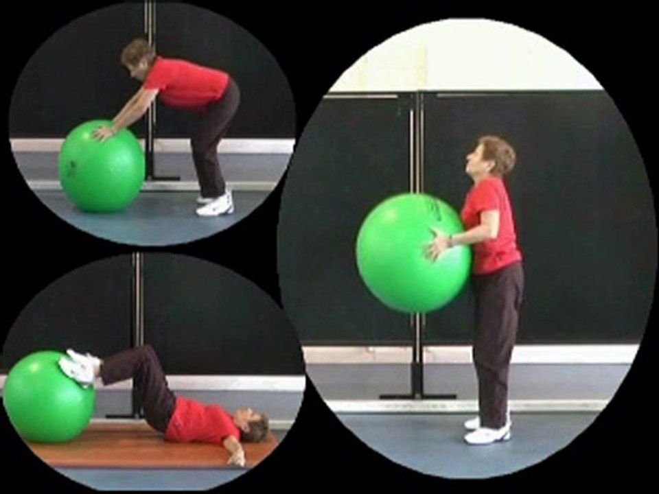 EXERCICES AVEC SWISS BALL POUR PUBLIC SENIOR