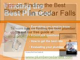 Plumber, Plumbing Cedar Falls IA 24 hour plumbing service