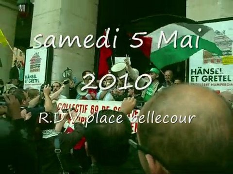 manif palestine à LYON proch,samedi 5 mai 10(pl.belcour,15H