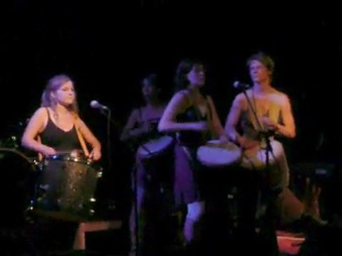 Cours de percussions à l'atelier rock de Huy, saison 2009