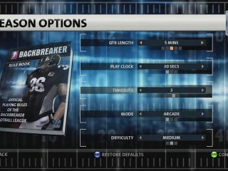 Backbreaker - Modes de jeu