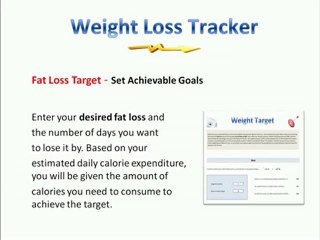 Weight Loss Tracker Spreadsheet