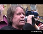 Freedom Flotilla Massacre protest | Lindsey German | London