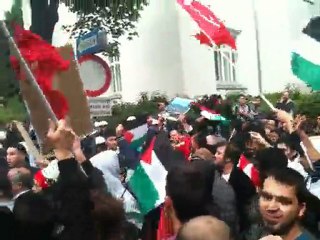 Viyanada israil bayragi yakildi