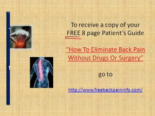 Dr. Tracy Ellis Provides Back Pain Relief