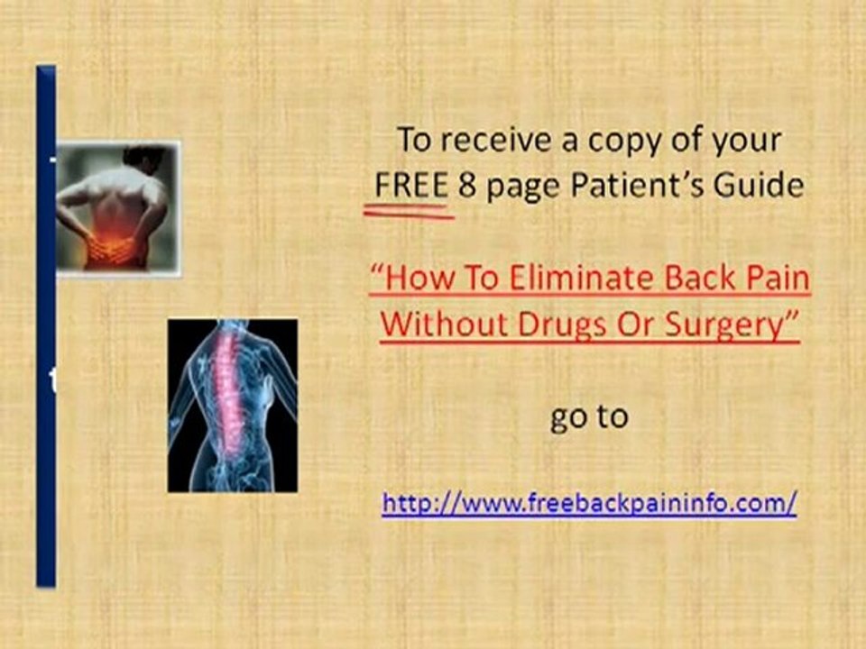 Dr. Tracy Ellis Provides Back Pain Relief