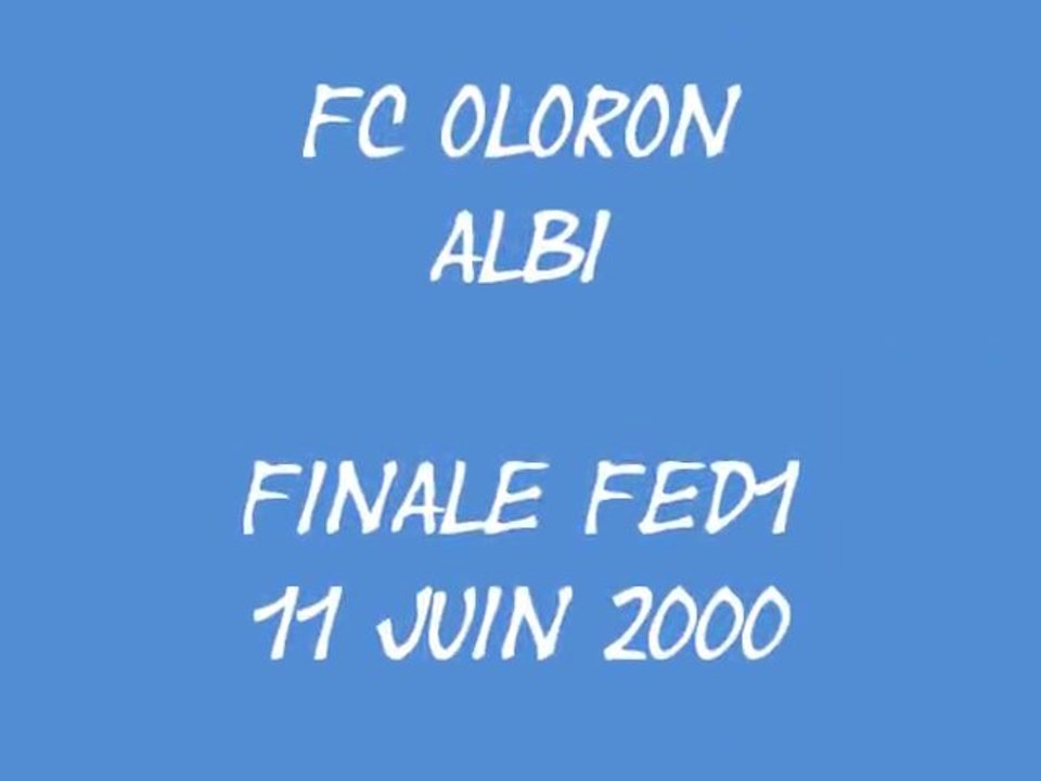 FC Oloron Champion de France Fédérale 1 contre Albi le 11 juin 2000