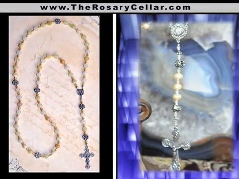 Order Custom Handmade Gold Rosaries and Pearl Rosaries