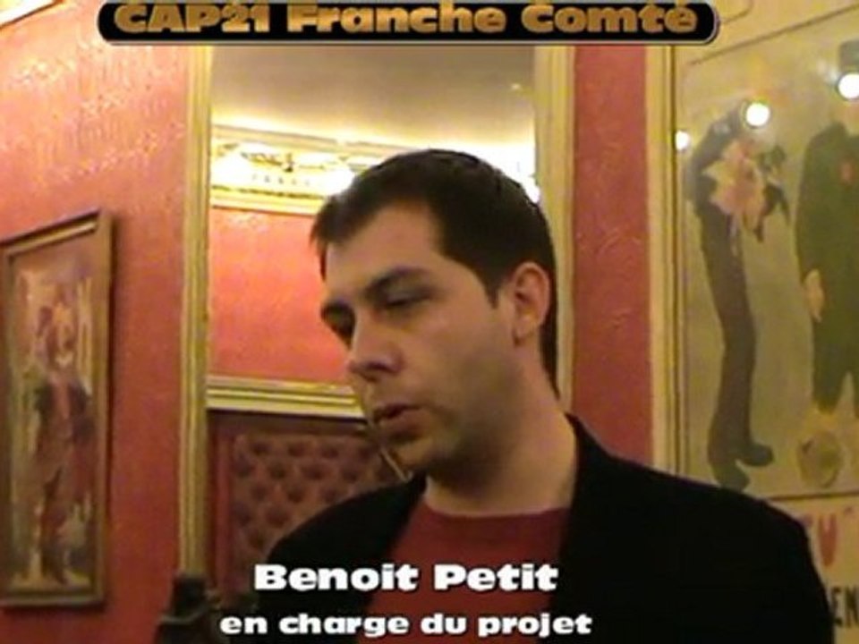 CAP21 : Benoit Petit Secrétaire National en charge du projet