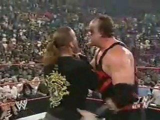 kane takes off mask
