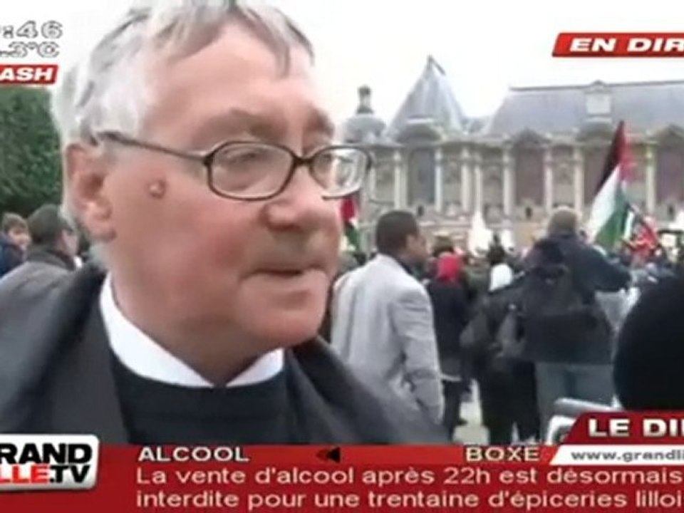 Flottille Gaza / Lille : Manifestation de Soutien