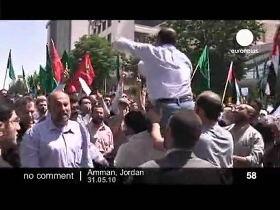 Flottille Gaza / Jordanie : Manifestation de Soutien