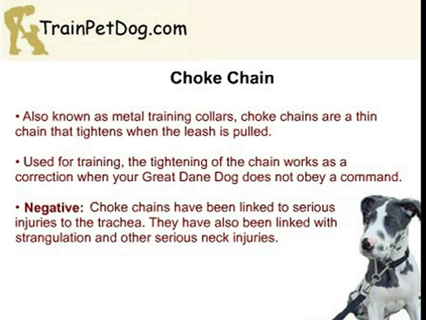great dane training collar