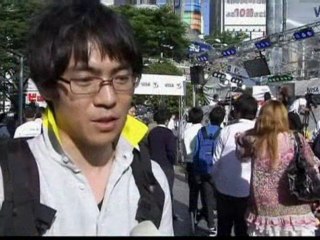 Japan football fans let it all out