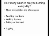 Counting Calories - the Healthy Dieting way.