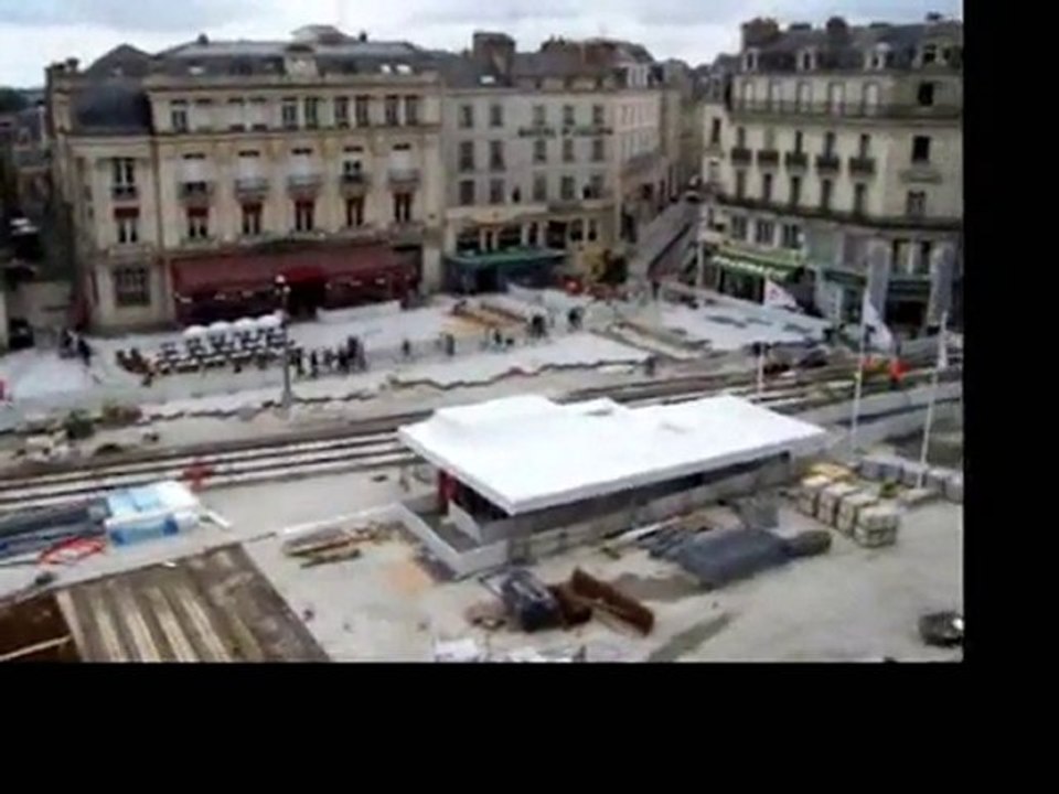 Travaux du tramway Place du Ralliement - 2 Juin 2010