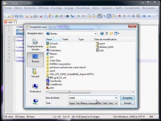 TUTO Creat Sites, premier fichier Notepad ++