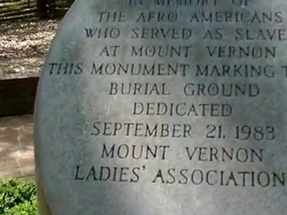 Memorial des esclaves mont vernon 2