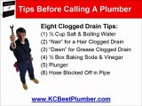 Overland Park Plumbers: Clearing A Clogged Plumbers Drain T