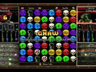 Puzzle Quest 2 - Weapons Gameplay