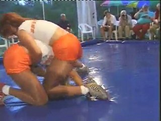 Hooter girls wreslting