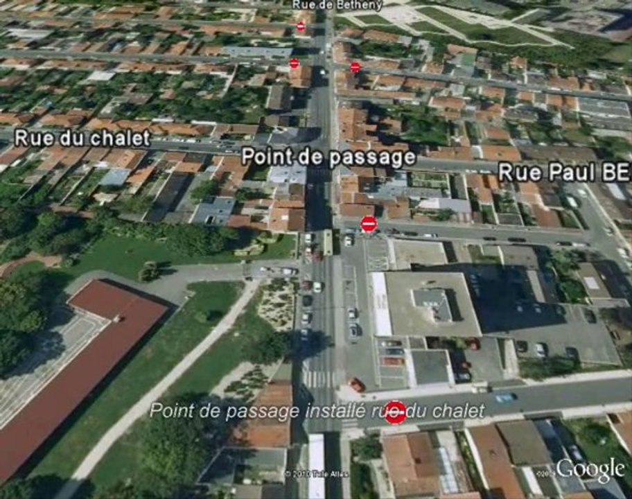 Reims - Parcours du tour de France 7 juillet 2010